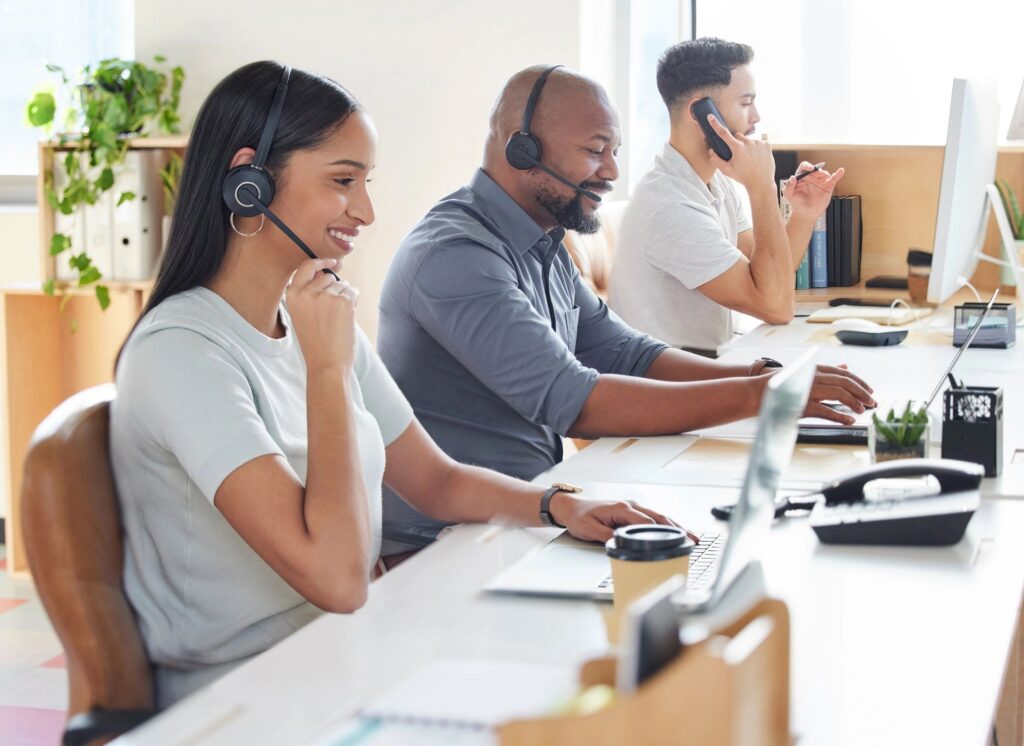 business contact customer service office